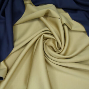 Трикотаж Дайвінг Двостороння Темно-Синя Бежева