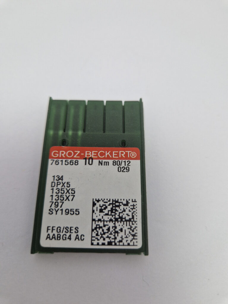 Набір швейних промислових голок товстих groz-beckert dpx5 №80 (10 штук в упаковці)