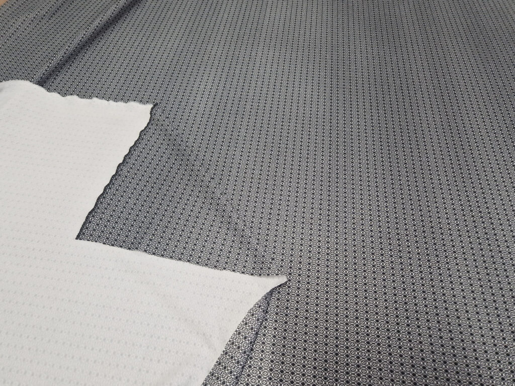 Трикотаж Сірий Принт Абстракція