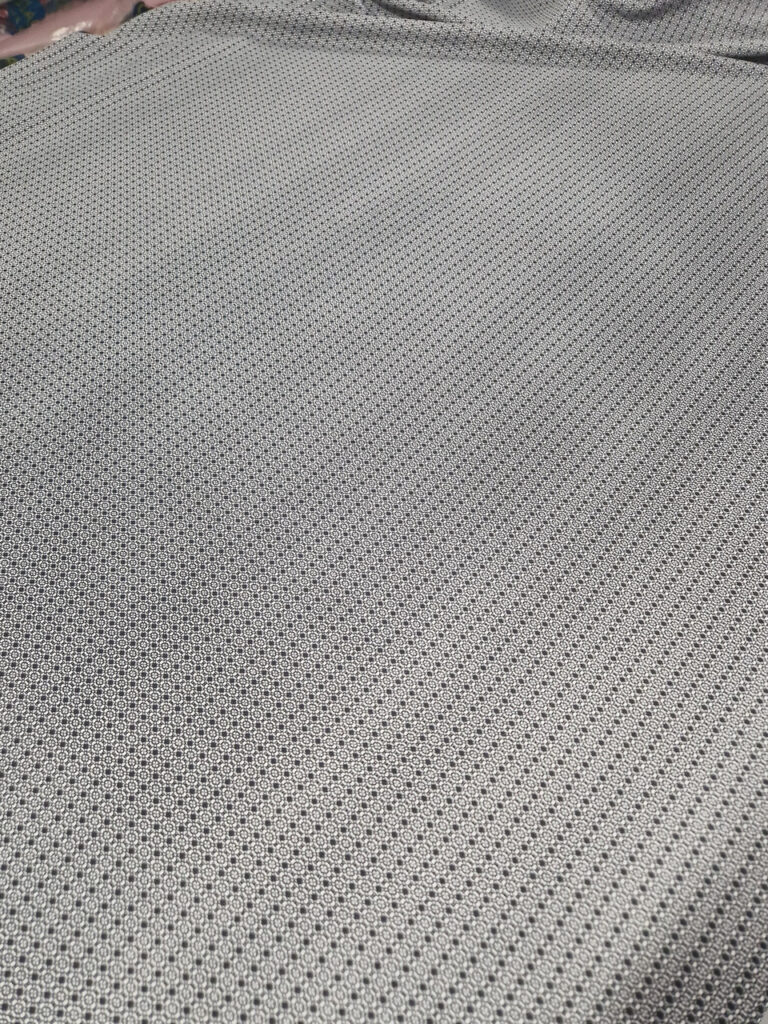 Трикотаж Сірий Принт Абстракція