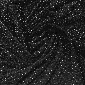 Трикотаж Стрази Чорний