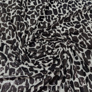 Сітка З Паєтками Принт Зебра