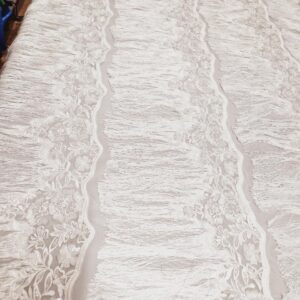 Сітка З Бахромою І Блискітками Біла