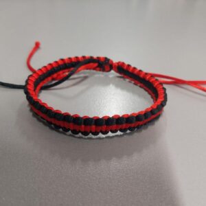 Браслет червоно-чорний