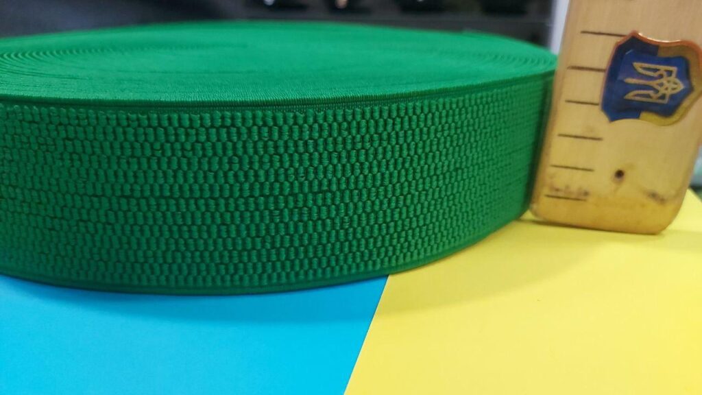 Стрічка ремінна зелена 6 см — зелений, 60 мм