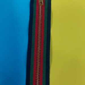 Блискавка металева різнокольорова на 1 бігунок 75 см