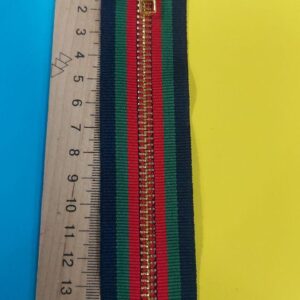 Блискавка металева різнокольорова на 1 бігунок 75 см