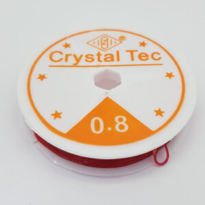 Еластичний шнур для виготовлення ювелірних виробів dalab crystal tec 0.8 мм червоний