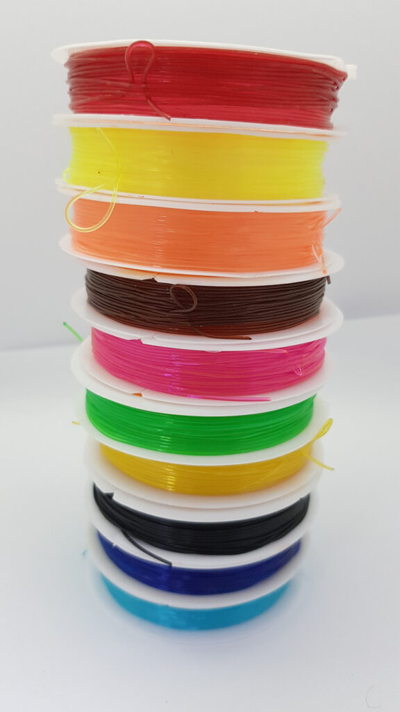 Еластичний шнур для виготовлення ювелірних виробів dalab crystal tec 0.8 мм помаранчевий