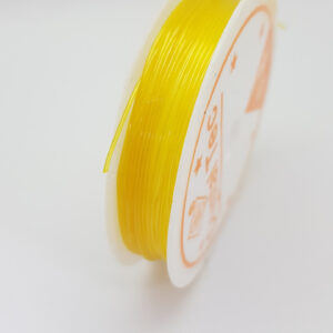 Еластичний шнур для виготовлення ювелірних виробів dalab crystal tec 0.8 мм жовтий — жовтий