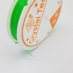 Еластичний шнур для виготовлення ювелірних виробів dalab crystal tec 0.8 мм зелений