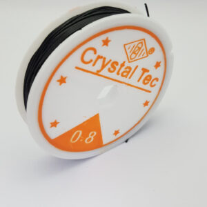 Еластичний шнур для виготовлення ювелірних виробів dalab crystal tec 0.8 мм чорний