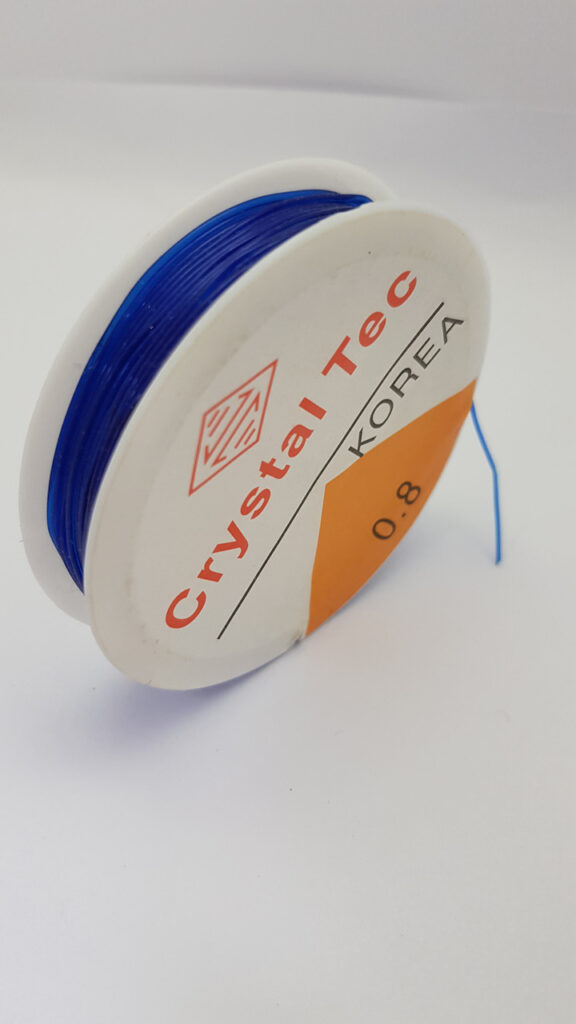 Еластичний шнур для виготовлення ювелірних виробів dalab crystal tec 0.8 мм синій