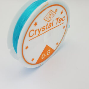 Еластичний шнур для виготовлення ювелірних виробів dalab crystal tec 0.8 мм блакитний