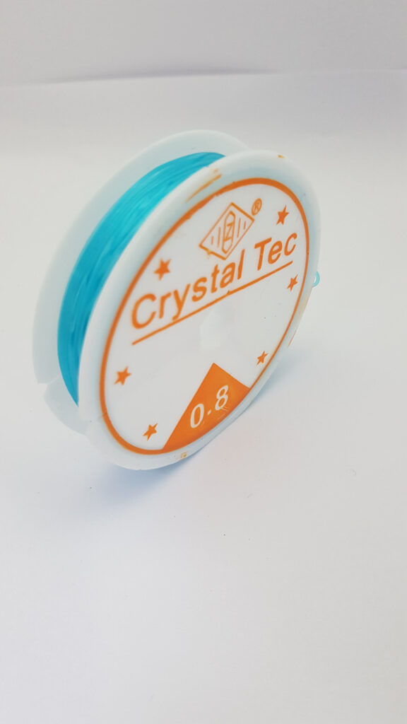 Еластичний шнур для виготовлення ювелірних виробів dalab crystal tec 0.8 мм блакитний
