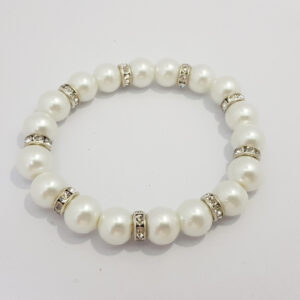 Браслет перловий на резинці
