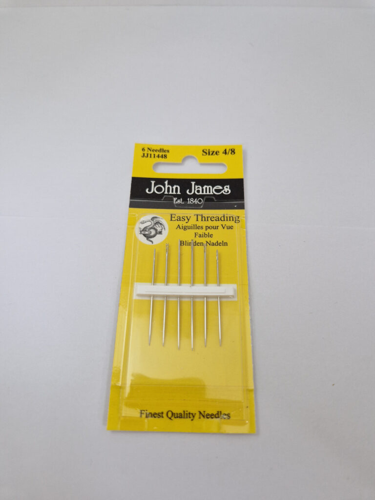Набір легкозадільних голок для шиття john james easy threading №4/8 (6 штук)