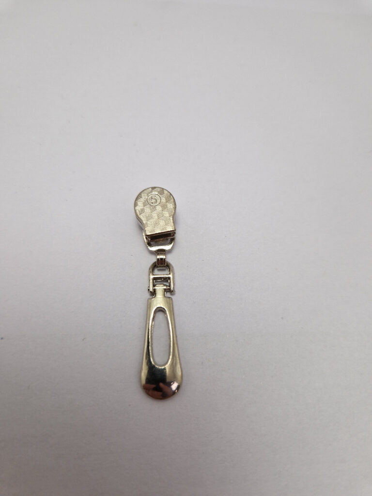 Бігунок на виту блискавку тип 5, нікель