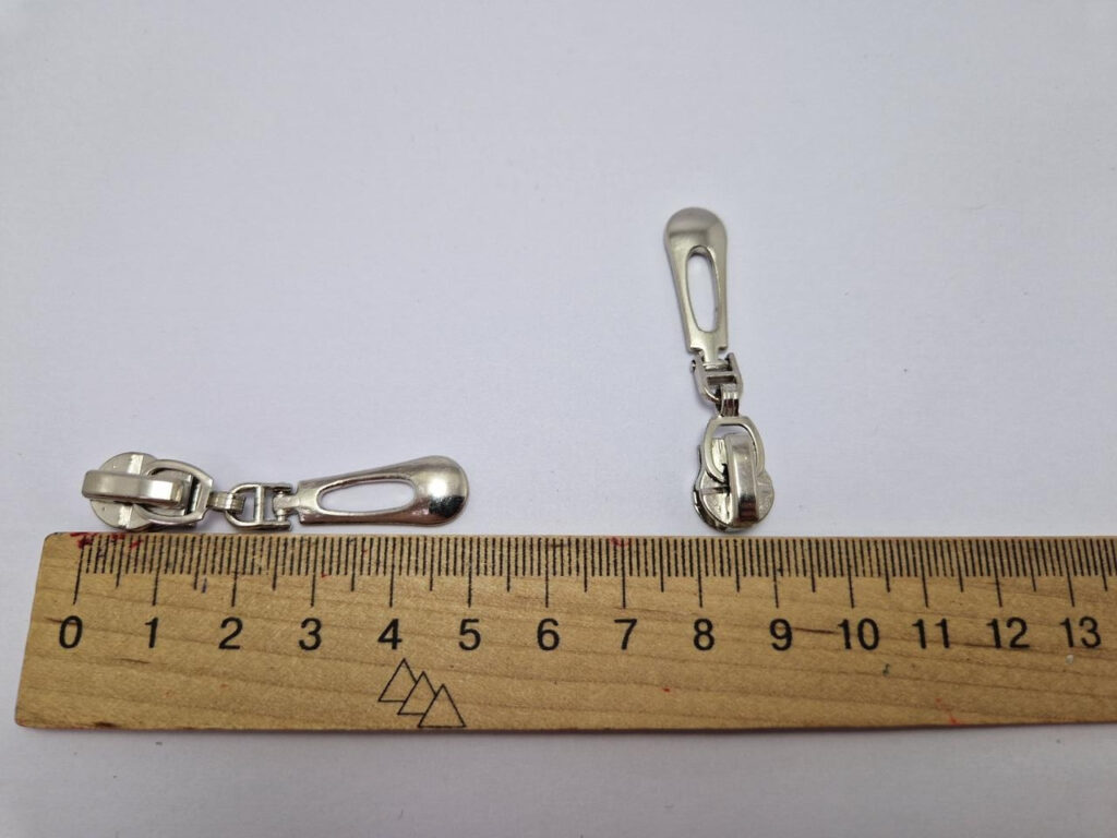 Бігунок на виту блискавку тип 5, нікель