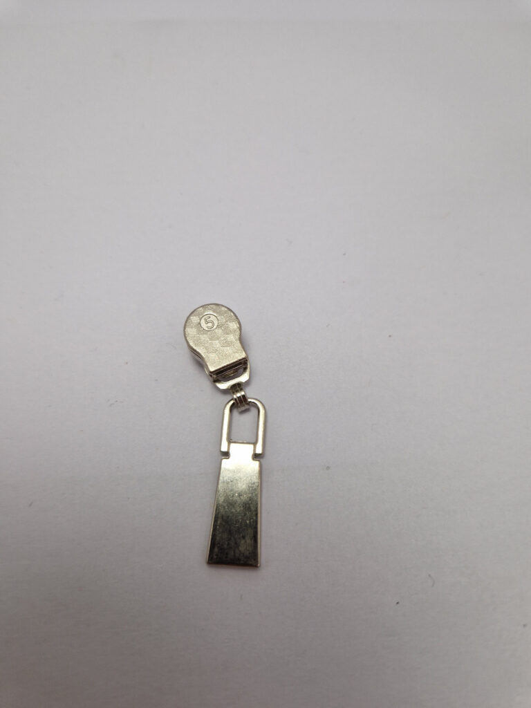 Бігунок на виту блискавку тип 5, сірий