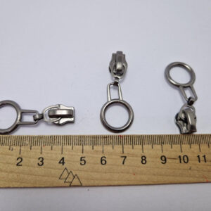 Бігунок на виту блискавку тип 5, темно-сірий