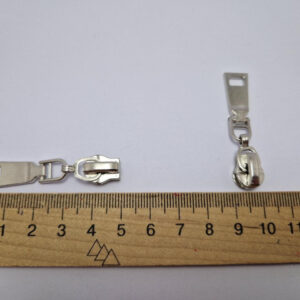 Бігунок на виту змійку тип 5, нікель світлий нікель