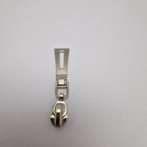 Бігунок на виту блискавку тип 7, світло сірий