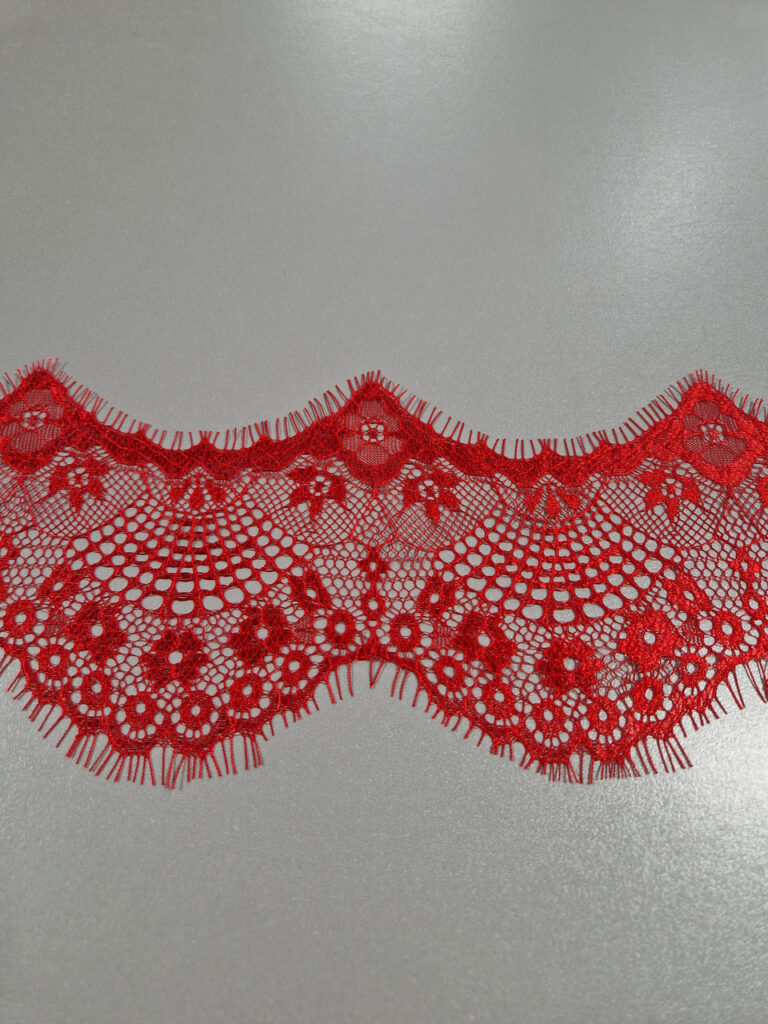 Мереживо французьке червоне, ширина 11 см