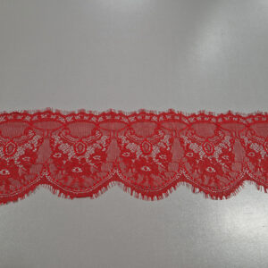 Мереживо французьке червоне, ширина 15 см, довжина 170 см