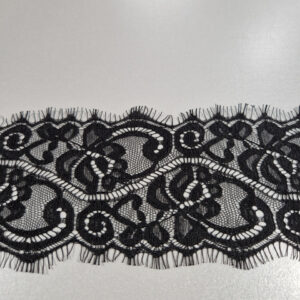 Мереживо французьке чорне, ширина 8.5 см