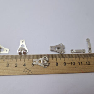 Брючні гачки пришивні, нікель 2 см — метал, никель