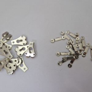 Брючні гачки пришивні, нікель 2 см — метал, никель