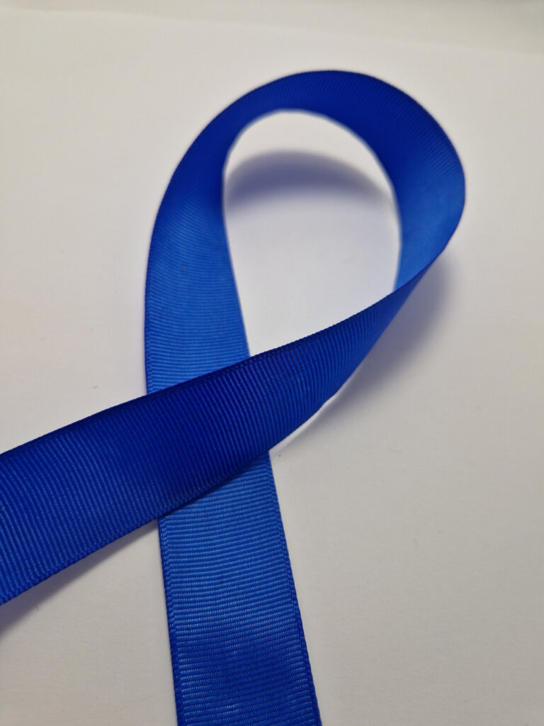 Стрічка репсова 2,5 см синій