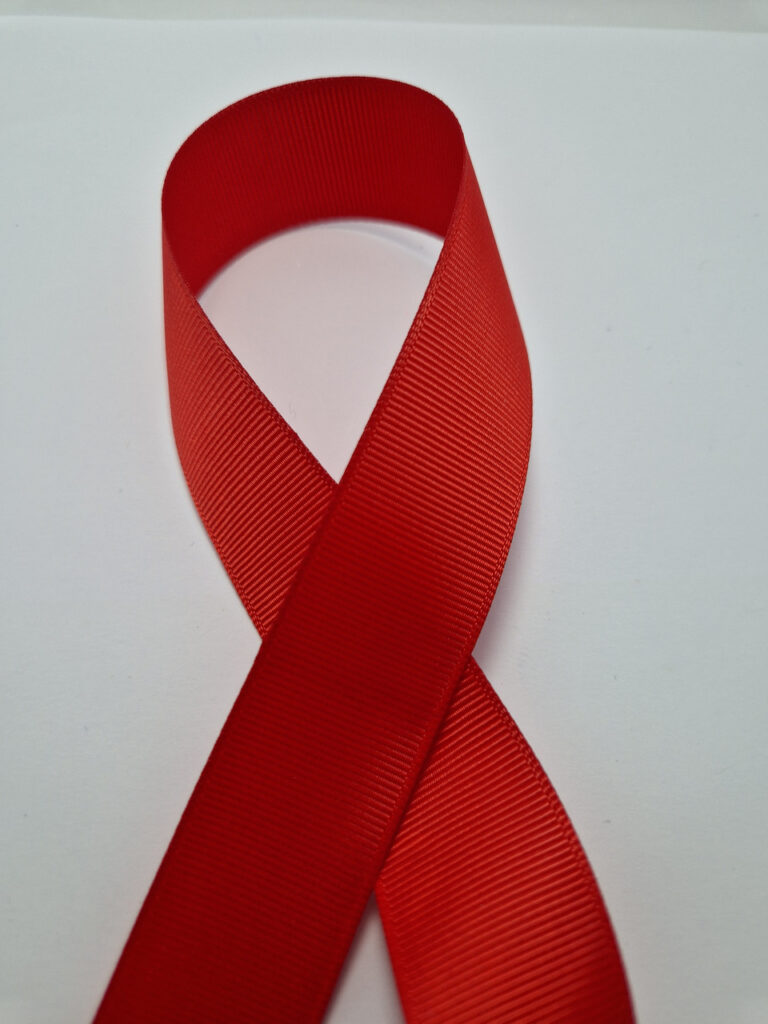 Стрічка репсова 2,5 см червона