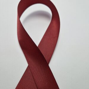 Стрічка репсова 2,5 см бордова