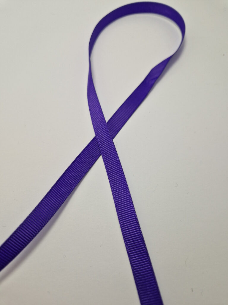 Стрічка репсова 1 см індіго