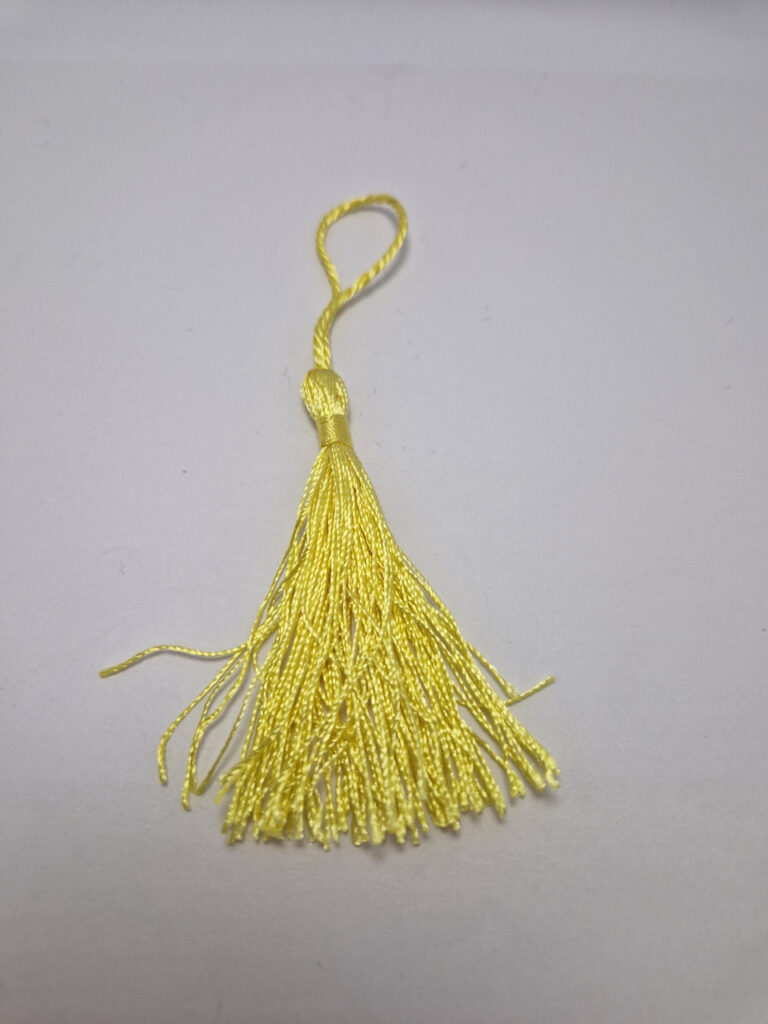Китиця декоративна (пензлик), нейлон, колір жовтий