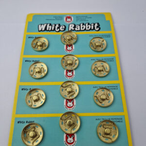 Кнопка пришивна металева white rabbit, колір золото, 2 см