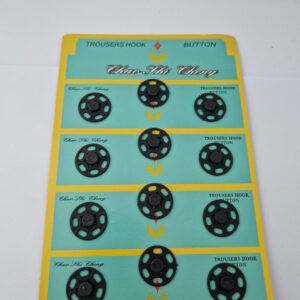 Кнопка пришивна пластикова white rabbit, колір чорний, 2 см