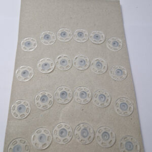 Кнопка пришивна пластикова white rabbit, колір прозорий, 2 см