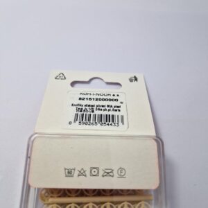 Упаковка кнопок пришивних пластикових для тканин koh-i-noor, колір бежевий, 0.7 см, упаковка 24 штуки