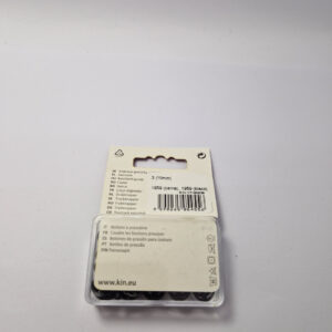 Упаковка кнопок пришивних пластикових для тканин koh-i-noor, колір чорний, 1 см, упаковка 20 штук