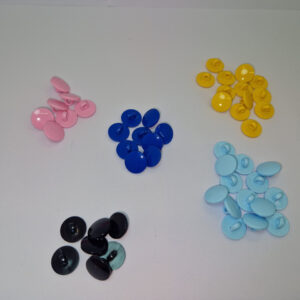 Гудзик синій на ніжці 1.5 см