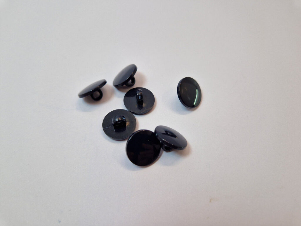 Гудзик темносиня на ніжці 1.5 см