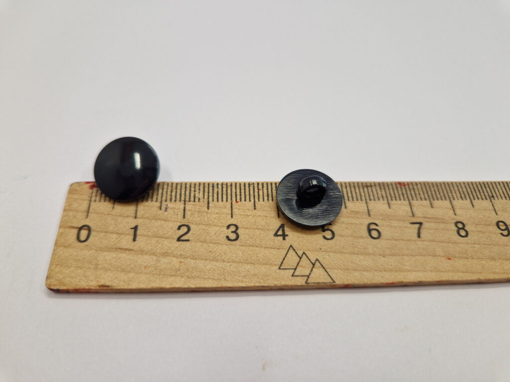 Гудзик темносиня на ніжці 1.5 см