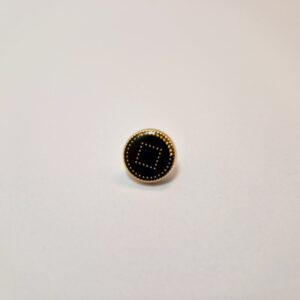 Гудзик на ніжці золотисто-чорна 1.2 см