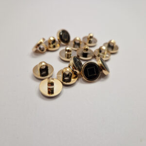 Гудзик на ніжці золотисто-чорна 1.2 см