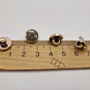 Гудзик на ніжці золотисто-чорна 1.2 см