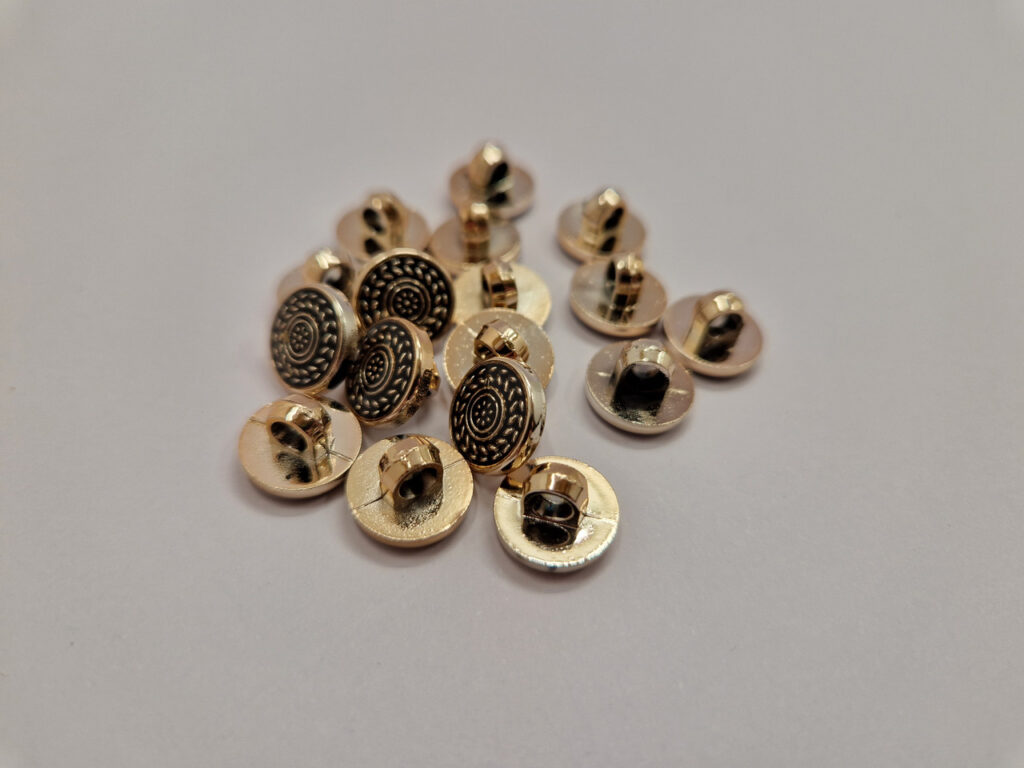 Гудзик на ніжці золотисто-чорна 1.2 см