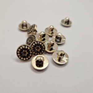 Гудзик на ніжці золотисто-чорна 1.2 см